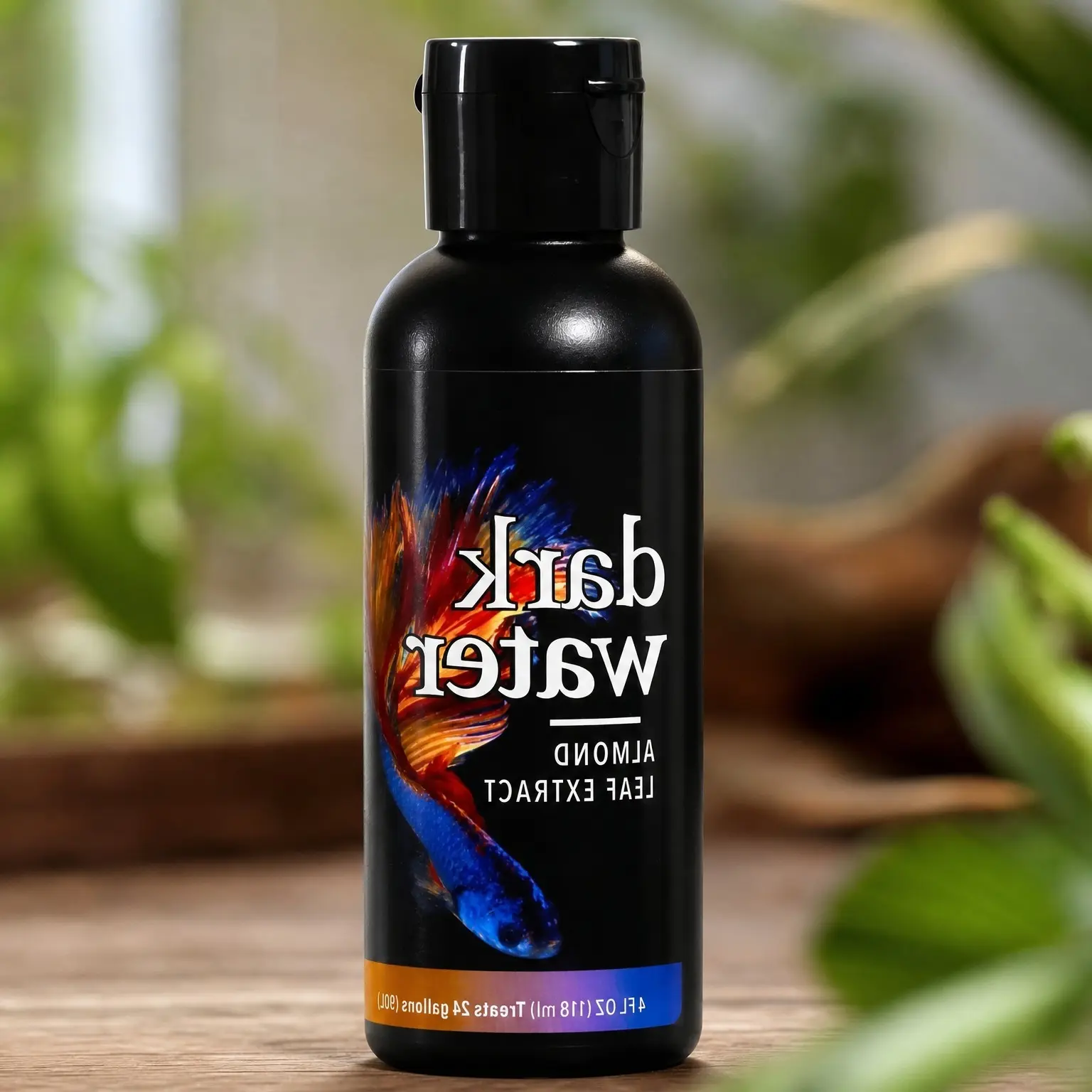 Dark Water Almond Leaf Extract for Betta Fish, 4 ozGift
