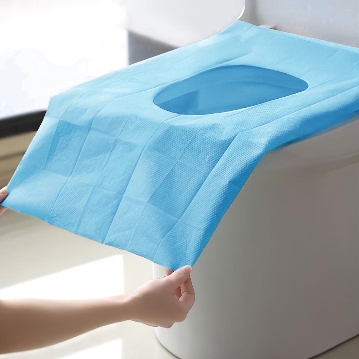 Disposable Toilet Seat Cover, 20/30/50pcs Disposable Toilet Seat Covers, Pastel Toilet Seat Protector for Home Bathroom, Hotel & Salon, Restroom Bathroom Accessory & Toilet Lid Cover