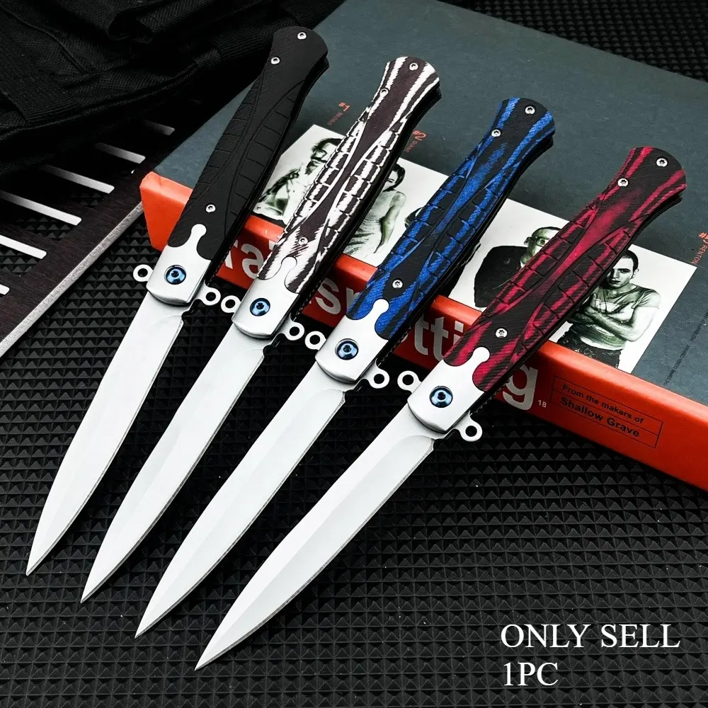 New Portable Outdoor Folding Knife with 440C Blade and G10 Handle—Ideal for Daily Carry, Jungle Camping, Hiking, Cutting, Exploration, Rescue, and Trekking. Makes a Great Gift. Available in Multiple Colors.