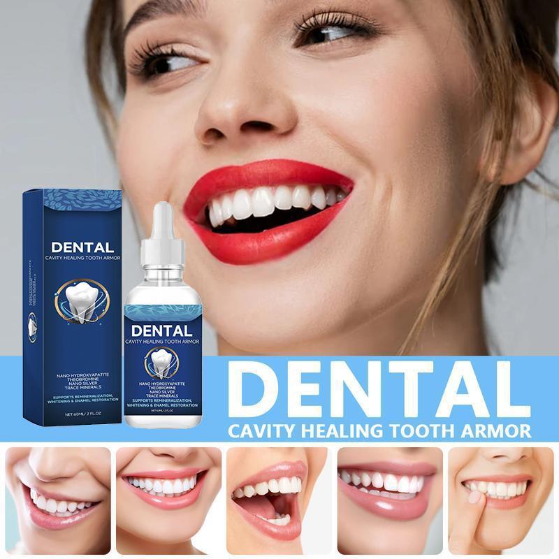 Tooth Armor Liquid, An-ti Cavity Healing and Enamel Protector, Teeth Whitening Solution Daily Oral Care Tooth Armor Daily Oral Care for Sensitive Teeth & Anti-Cavity Support with Nano Hydroxyapatite & Theobromine Gentle Mild