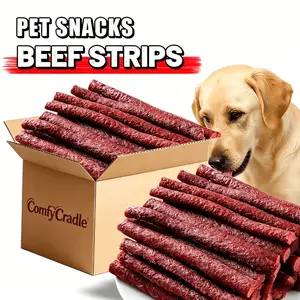 ComfyCradle  Beef Sticks Dog Treats, Healthy Beef Jerky Chews For Puppy Adult Small Medium Large Dogs, Training Rewards For Teddy Golden Retriever, Molar Sticks, High Protein Grain-Free Fresh Meat Chews, Long Lasting Chews For All Breeds Training