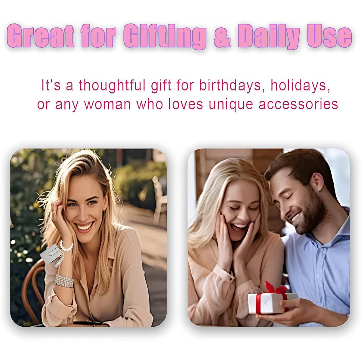 Cute Slim Credit Card Wallet With Bohemian Style Bead Wrist Keychain,Floral Pattern Short Card Bag Design Zipper Pocket,Portable Mini keychain wallet Coin Purse,Gift For Mothers And Friends, A Holiday Gift