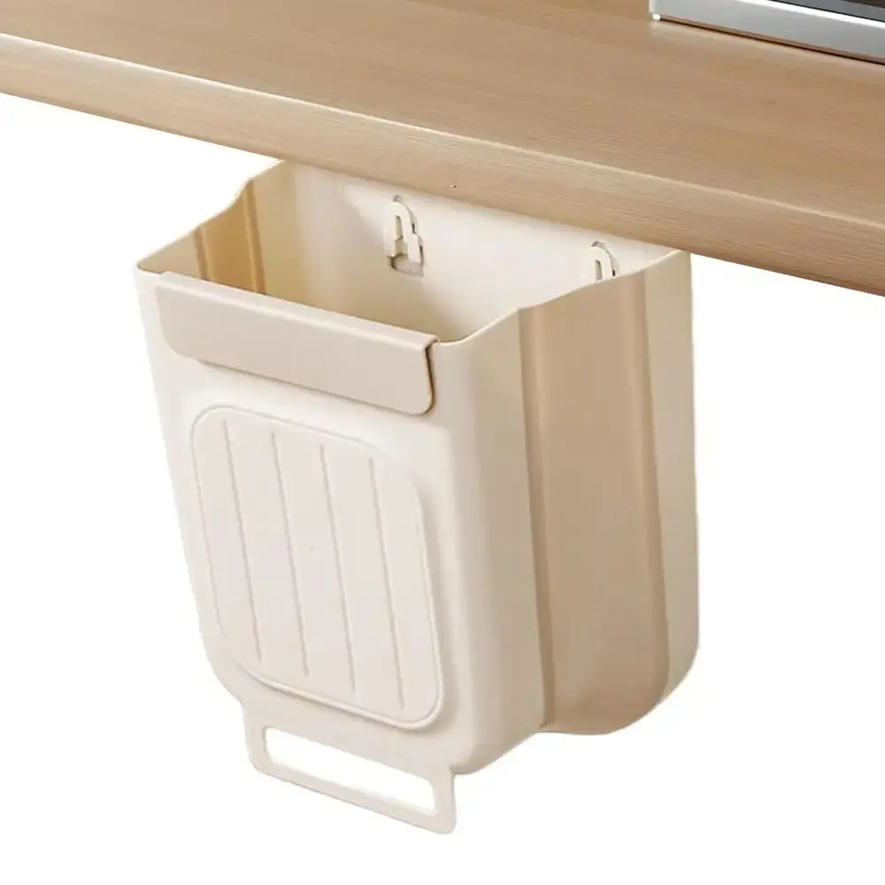 SITAKEYFMHK Foldable Wall Mount Trash Can - Under Kitchen Counter Bin, 1-Hand Operation, No Bending for Kitchen Cleanup (Home Care Supplies)