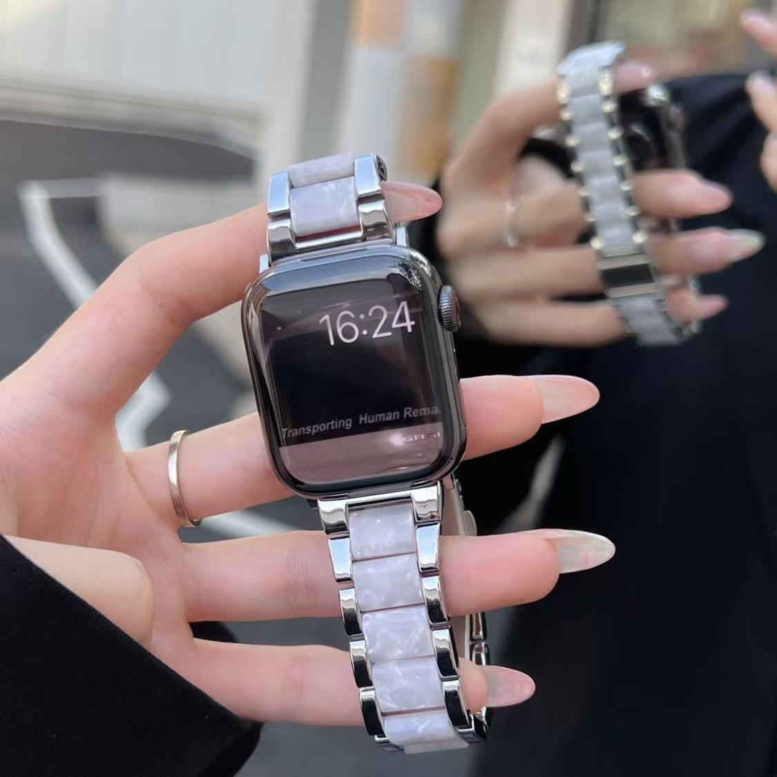 Suitable for Huawei watchgt4/5 watch strap, metal resin watch, watch4 women's summer model