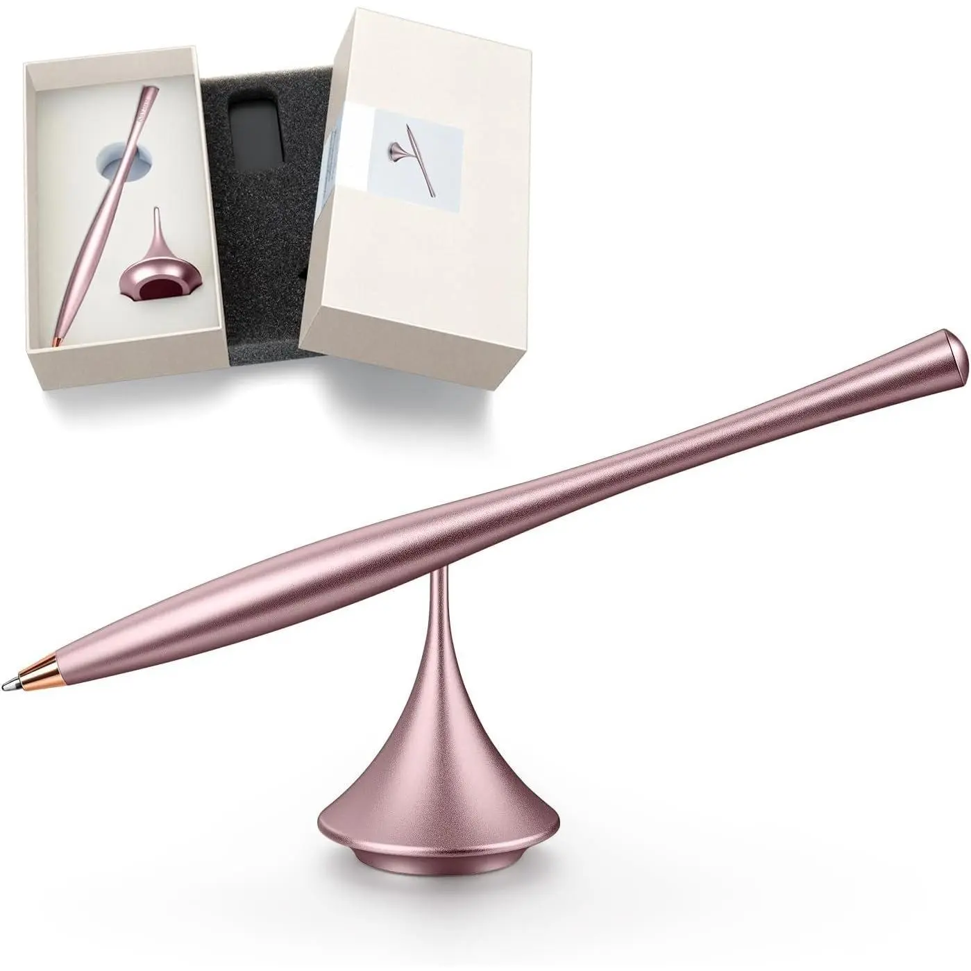 Metal Gravity Spinner Pen, Aesthetic Desk Pen for Women |  anodized  with balanced 360° rotation and smooth writing; a stylish - office  for women