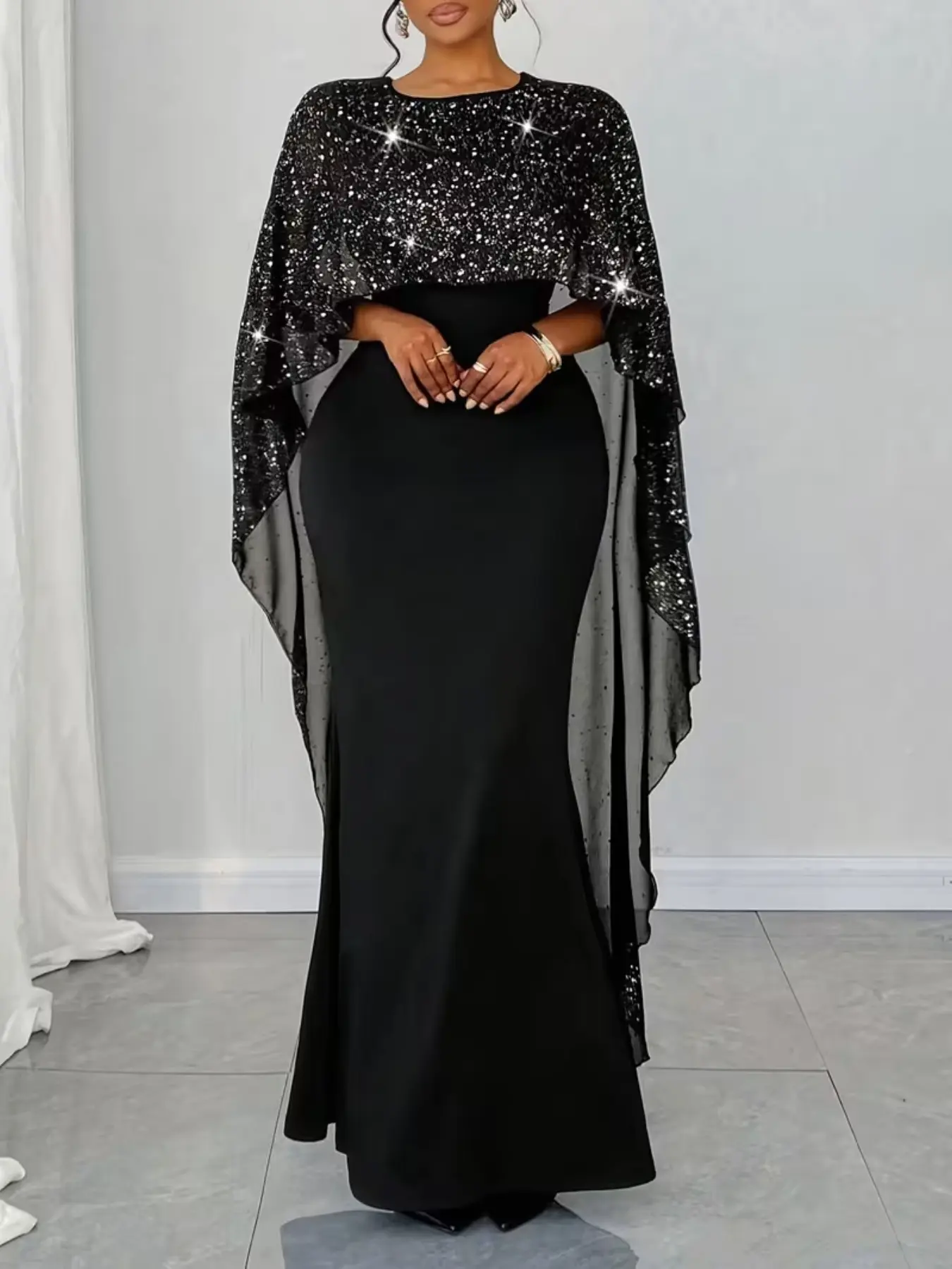 Elegant Long Dress for Women, High-End Style Midi Dress, Chic Evening Gown, Perfect for Special Occasions, Ladies' Fashionable Formal Wear