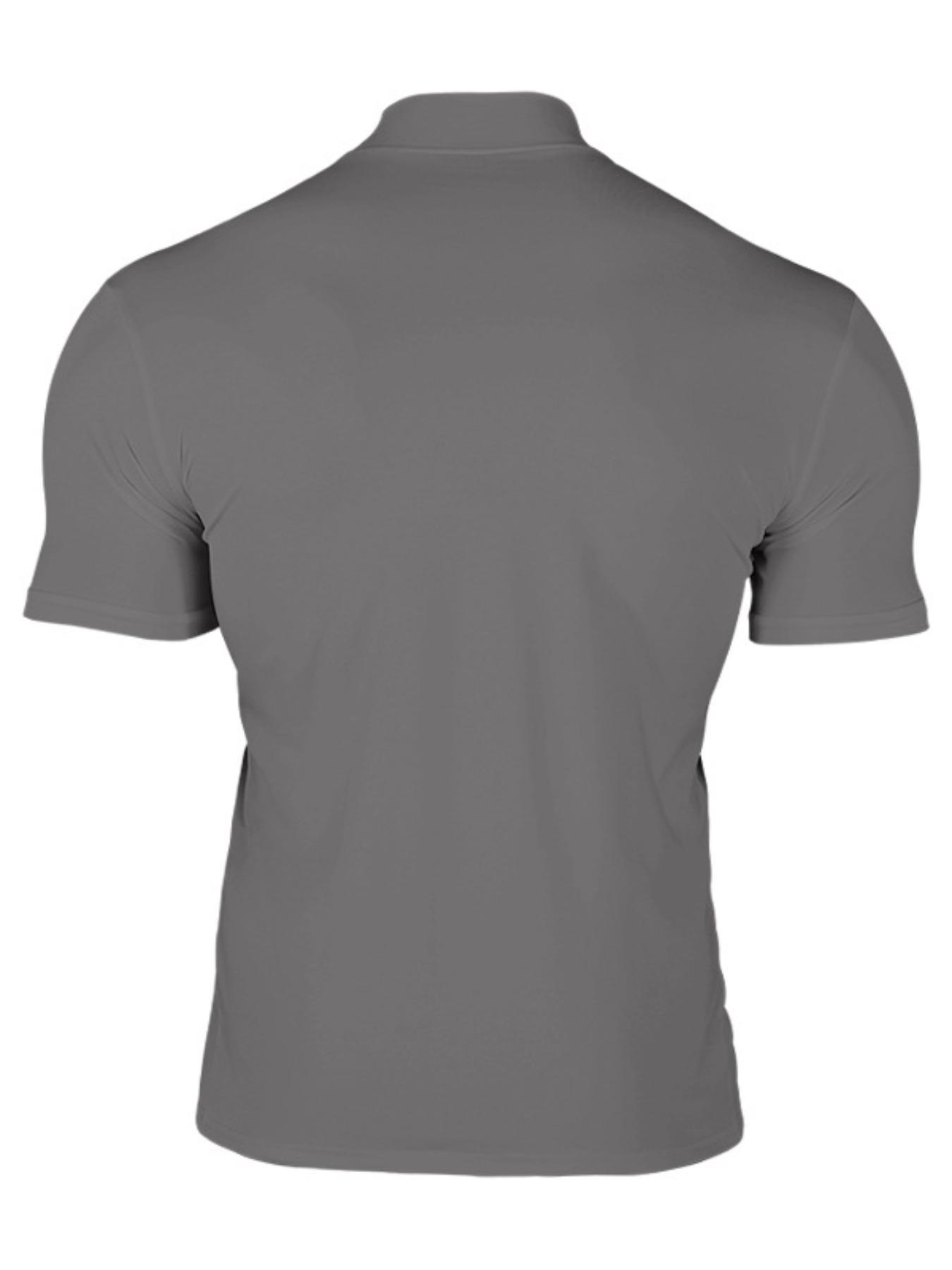 Men's Solid Color Turtleneck Tee, Casual Comfy Short Sleeve T-shirt for Summer, Men's Top for Daily Wear, Tropical, Menswear