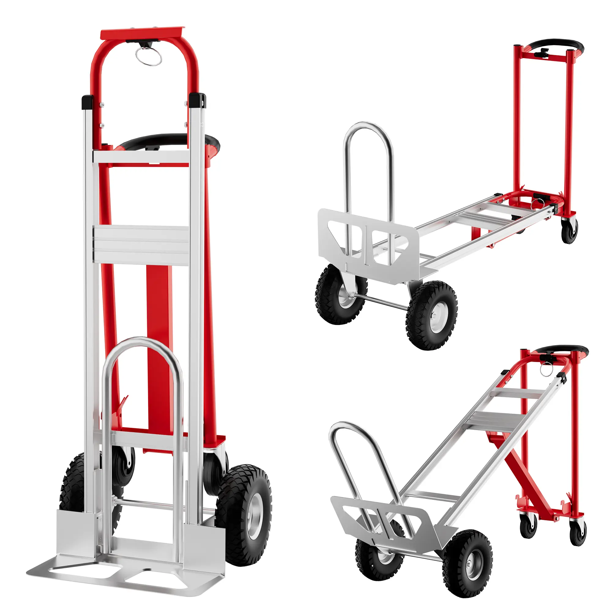 Red and silver, flat ground style