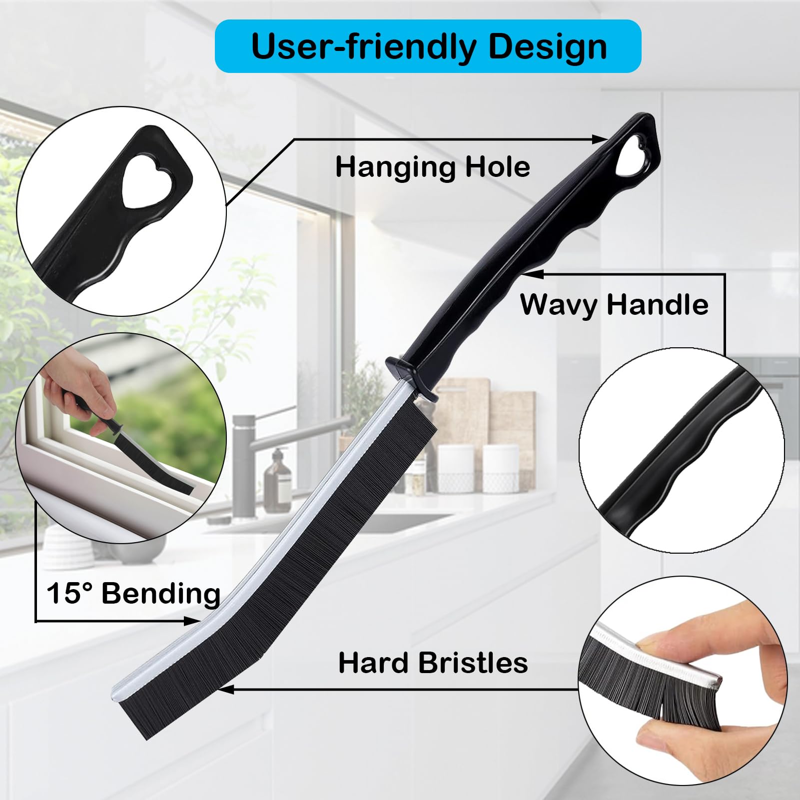 Kitchen Cleaning Brush Set, 11pcs/set Multifunctional Gap Cleaning Brush, Bathroom Cleaning Brush, Kitchen Bathroom Window Toilet Cleaning Brush Set, Bathroom Brush Cleaner