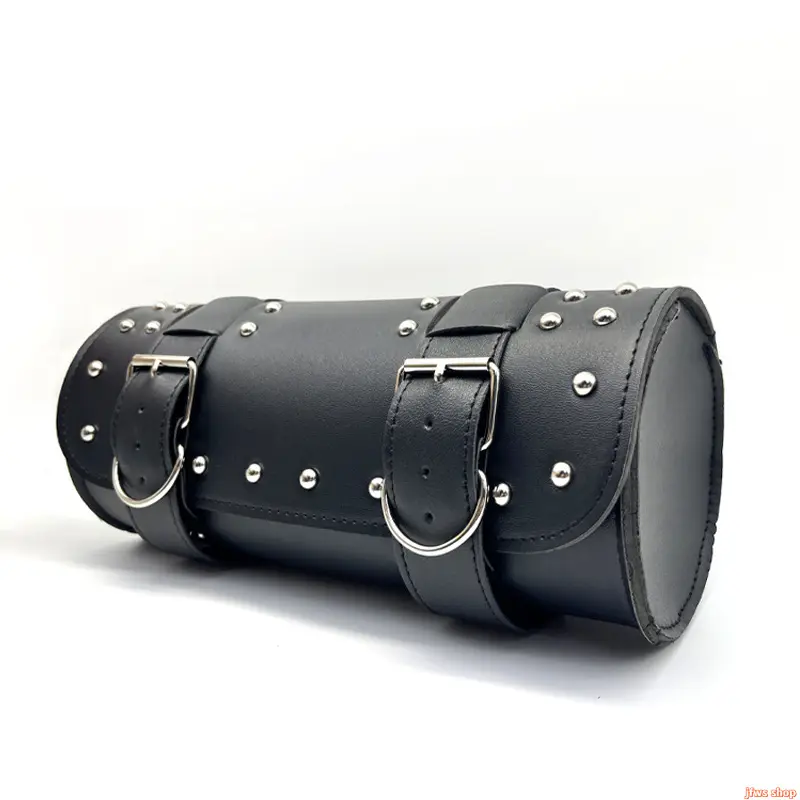 2026 New Motorcycle Handlebar Bag Waterproof UV Resistant Wear-Resistant Leather Hanging Bag for Harley Benda 350 Qianjiang 300 Cruiser Hot Trendy Motorcycle Accessory Daily Riding tiktokshopbacktoschool