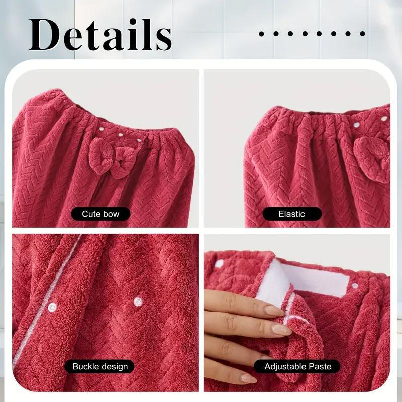 Plus Size Solid Color Bath Towel, 2 Counts/set Adjustable Bathrobe with Pocket, Soft Water Absorbent Bathrobe for Bathroom, Premium Absorbent Towel Set, expandable towel,travel towel Plus Size Solid Color Bath Towel, 2 Counts/set Adjustable Bathrobe with Pocket, Soft Water Absorbent Bathrobe for Bathroom, Premium Absorbent Towel Set, expandable towel,travel towel