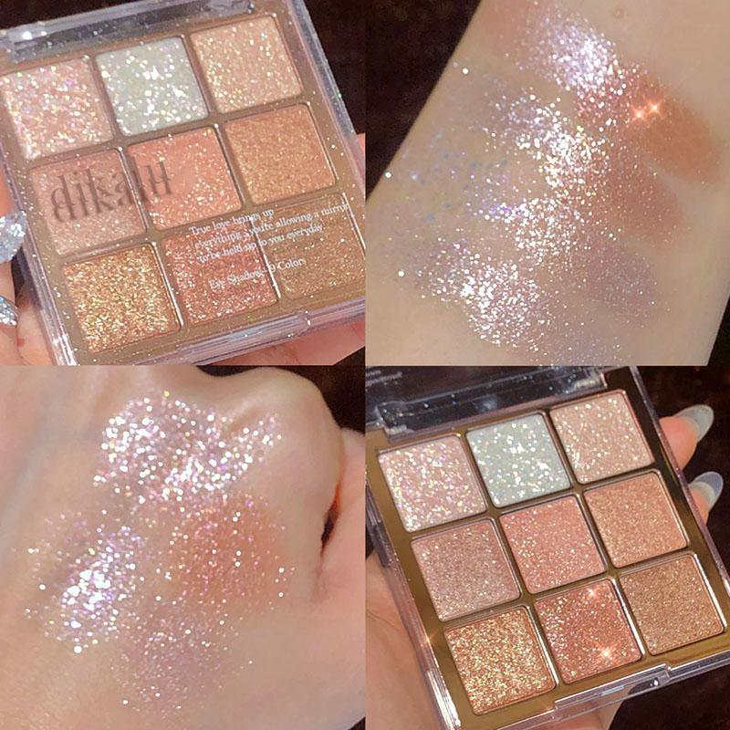 Glitter Eyeshadow Palette, Shimmering High Pigmented Glittering Blendable Eyeshadow Powder, Long Lasting Multicolor Shimmer Eye Makeup Product, Summer Makeup, Glam, Glitter Beauty, Cosmetic Glitter Eyeshadow Palette, Shimmering High Pigmented Glittering Blendable Eyeshadow Powder, Long Lasting Multicolor Shimmer Eye Makeup Product, Summer Makeup, Glam, Glitter Beauty, Cosmetic