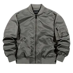 Men's Long Sleeve Functional Pilot Jacket - American-Style Premium Baseball Coat, Versatile Casual Menswear Outerwear for Spring & Autumn
