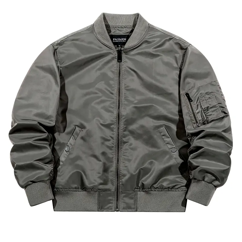 Men's Long Sleeve Functional Pilot Jacket - American-Style Premium Baseball Coat, Versatile Casual Menswear Outerwear for Spring & Autumn