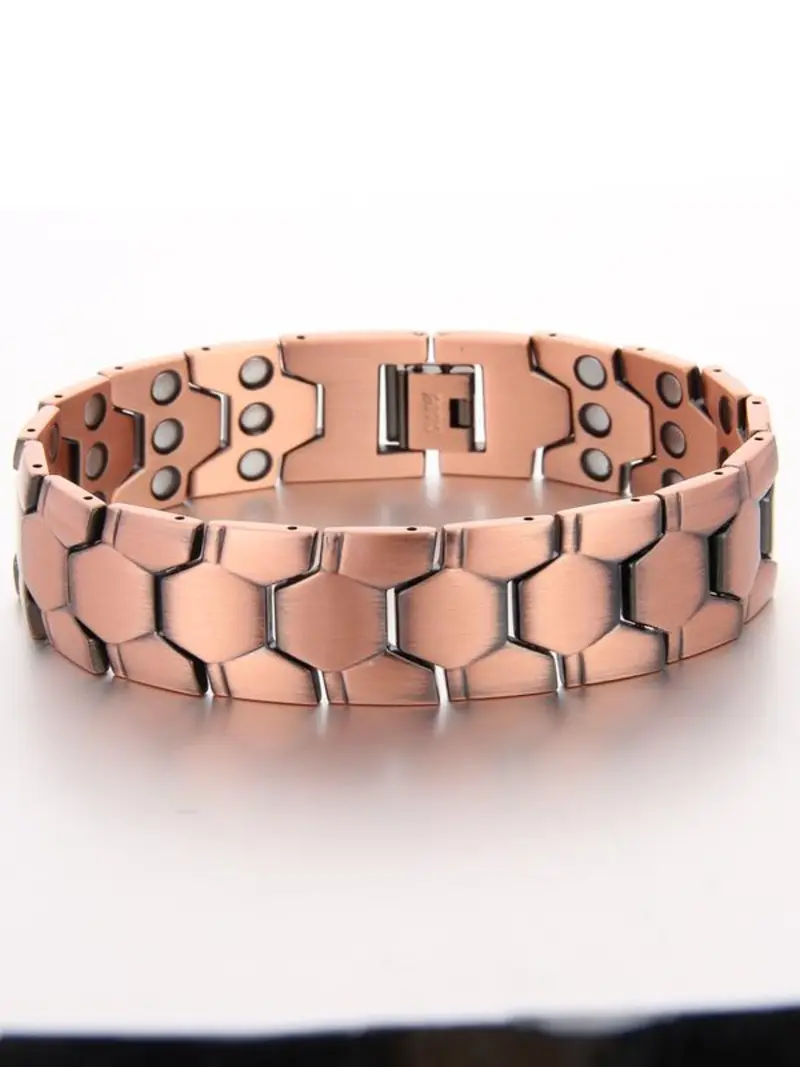 Men's 8 Inch Stainless Steel Adjustable Cuff Bracelet – High Polish, 4mm Band