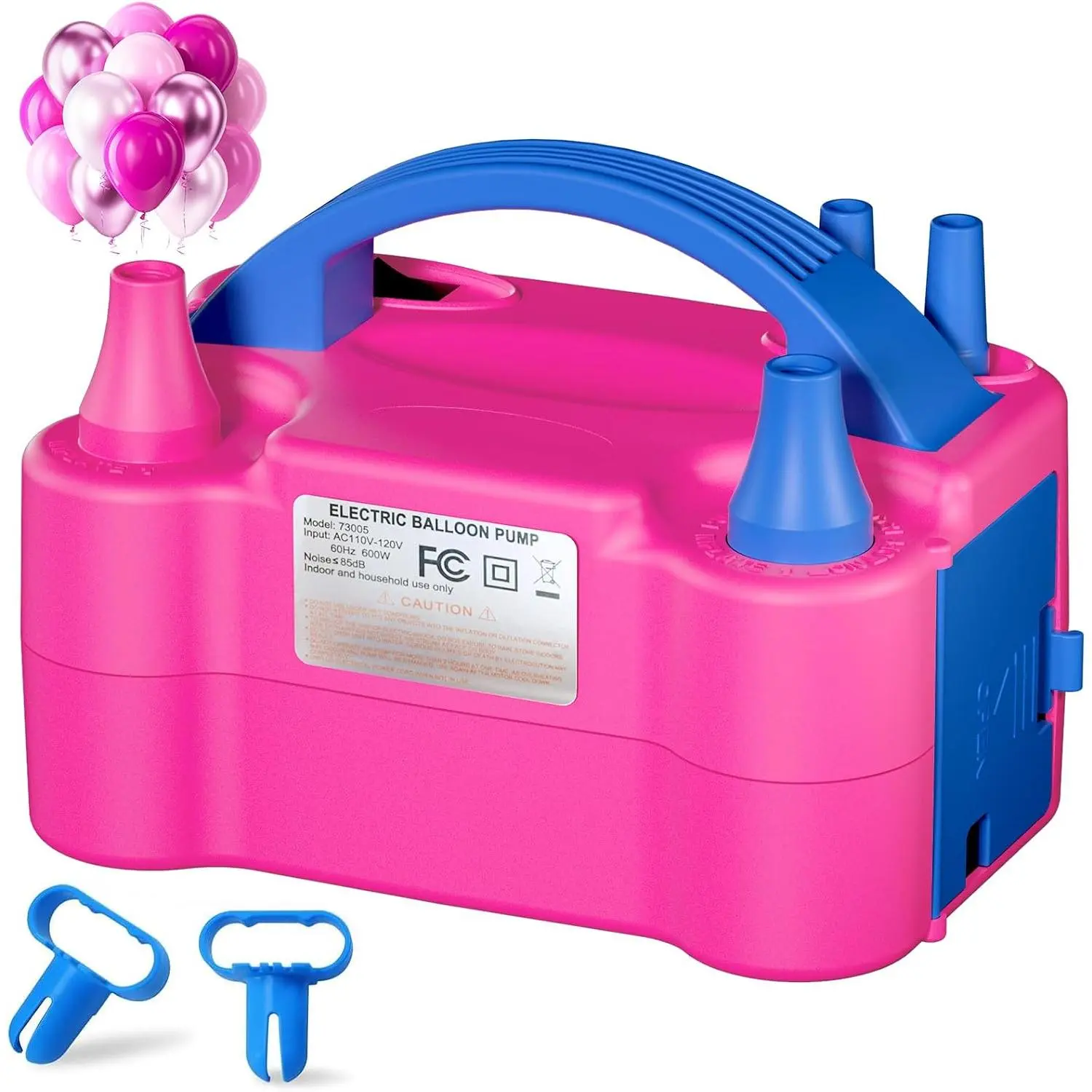 SINBEE Balloon Pump Electric Party Decorations Portable Dual Nozzle Balloon Inflator for Party Balloons, Birthday, Baby Shower