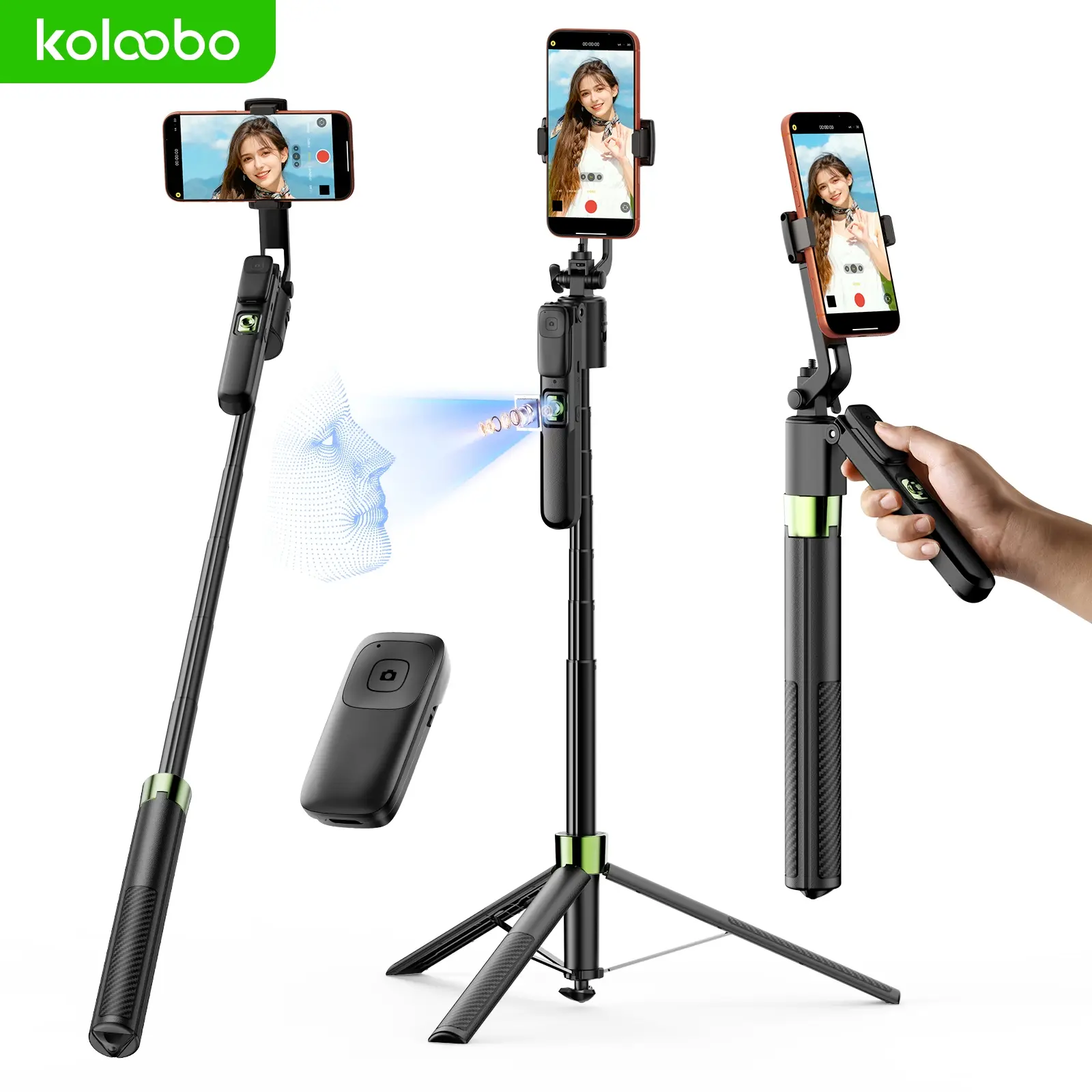 360° Al Face Tracking  Black