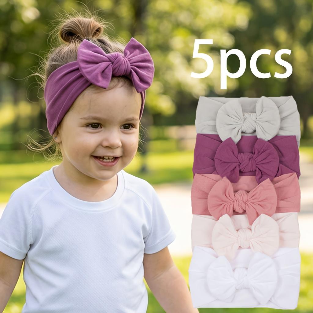5Pcs Kids Multifunctional Bow Headbands, Soft Comfortable Hairbands for Boys & Girls, Perfect for Daily, Sports, Parties & Travel
