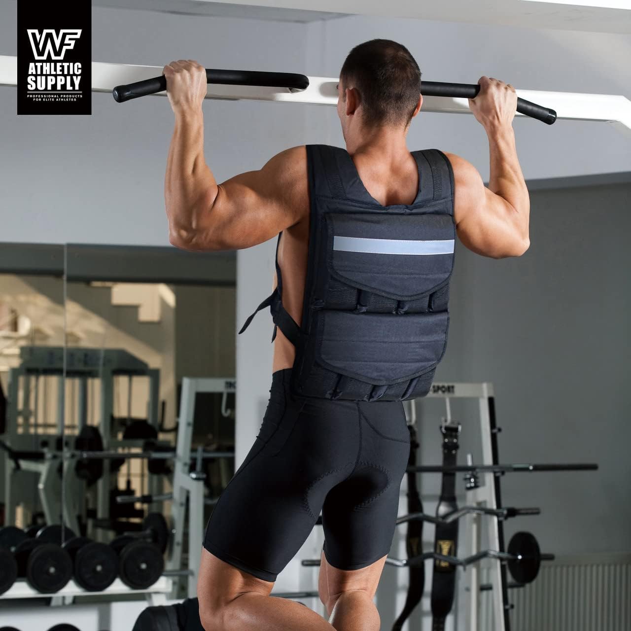 50 Lbs Adjustable Weighted Vest Suitable for Strength Training, Sports and Running, Body Weight Vest Suitable for Men and Women, Weighted Jacket with Removable Weight, Normal Length