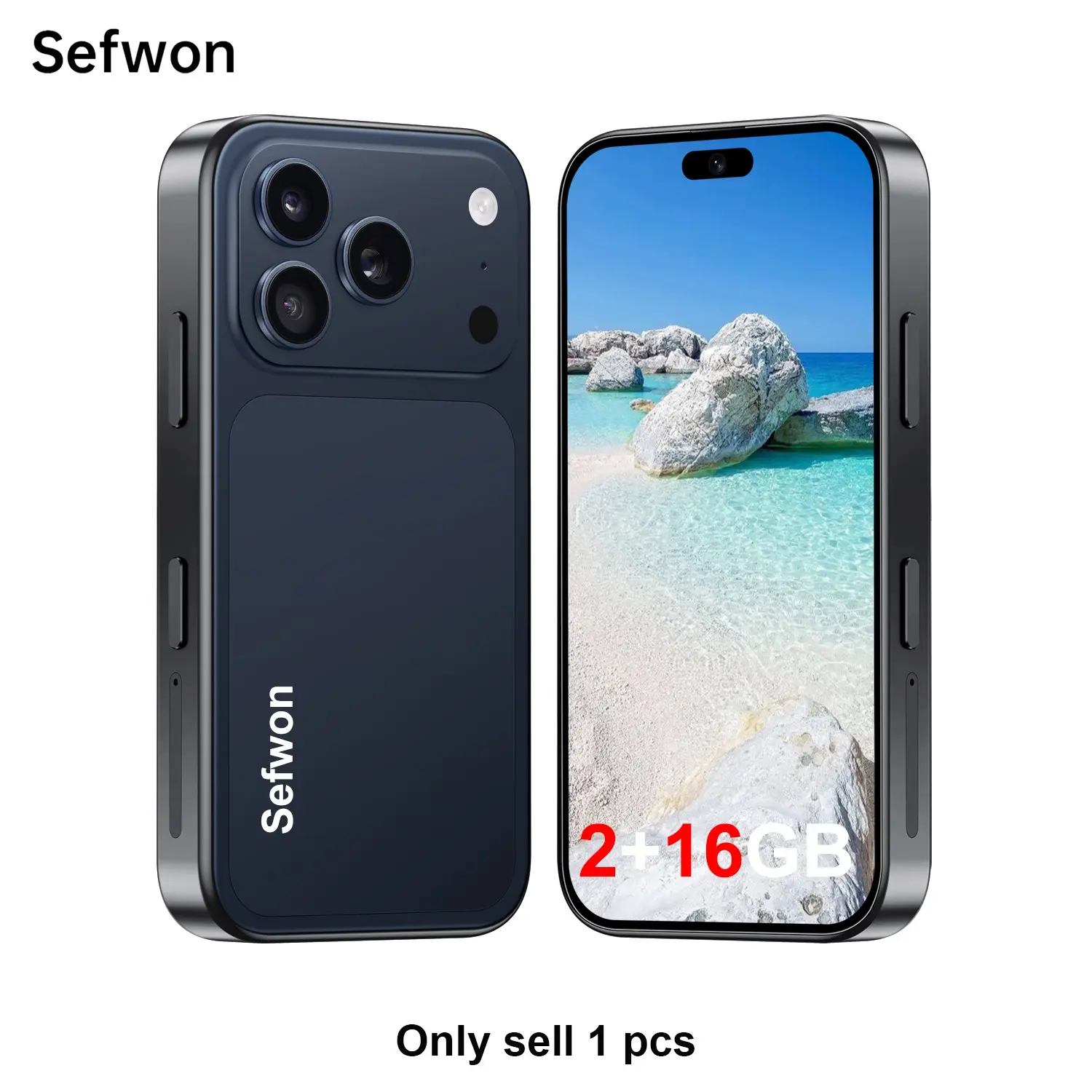 2026 Sefwon I17 Mini Smart Android Phone, 3.75-Inch Screen, 1750mah Battery, Dual Sim, 2mp+16mp Camera, 3g Network, 4-Core Cpu, Android 10.0, 2gb+16GB Storage