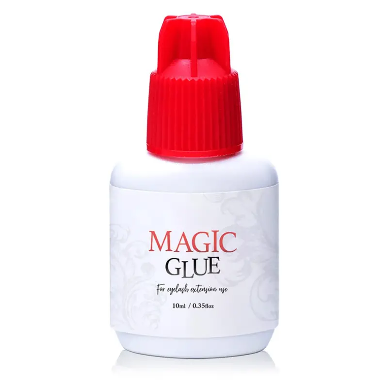 Mild Sensitive Eyelash Extension Magic Glue for Professional Lash Extensions, 1-2 Sec Dry Time & Up to 6 Weeks Retention, Black Adhesive  (10 ml / 0.35oz)