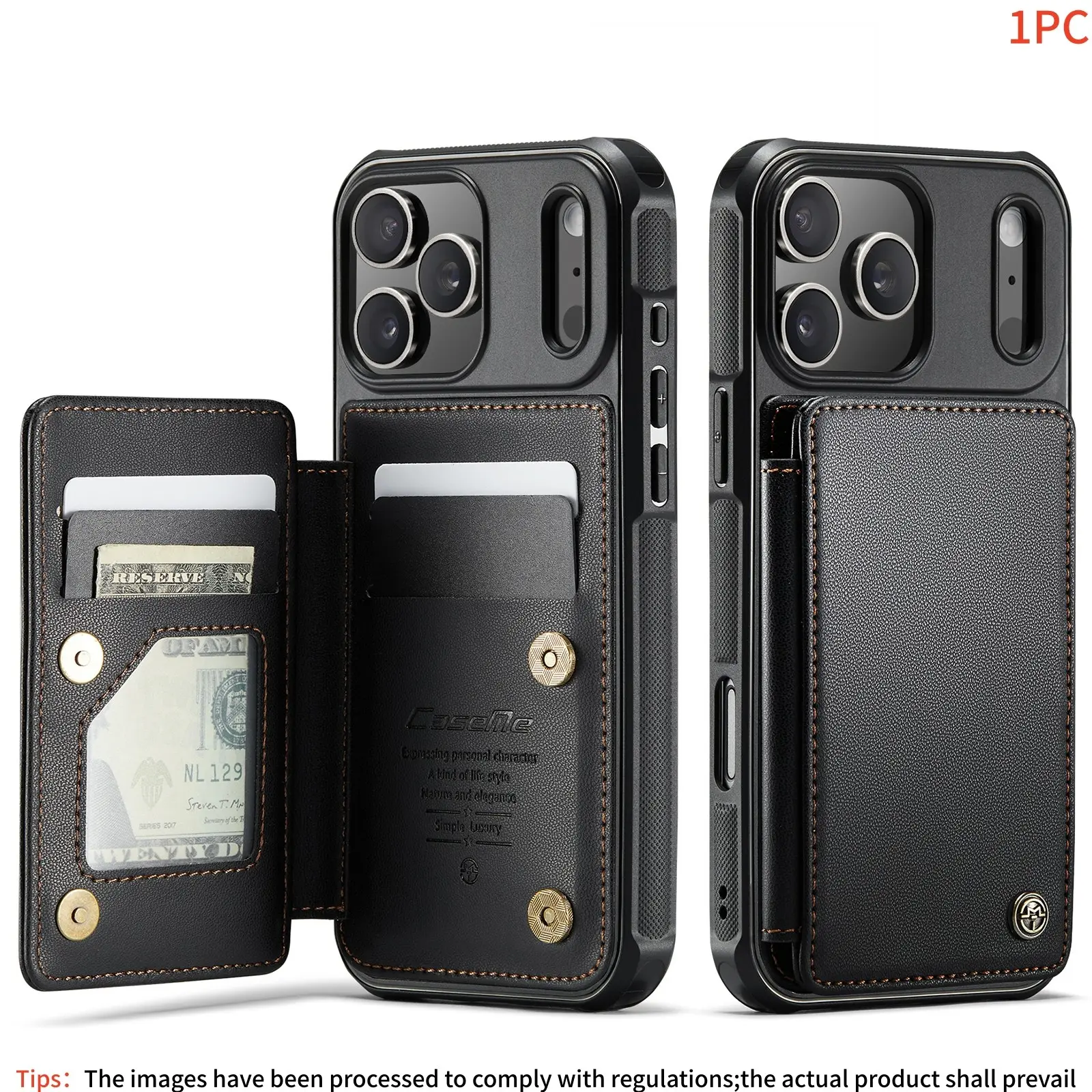Credit Card Protector Case Cover for iPhone 18/17/16/15/14/13/12/11 Pro Plus Promax, Wallet Protection, Rfid Shield, Drop-Proof, Stand Included
