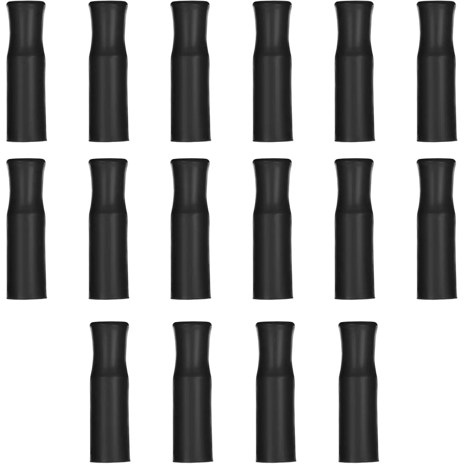 16 count  Tips for Metal Straws   Straw Tips Metal Straw Tip Straws Covers Cap for 0.32" (8mm) Diameter Stainless Steel and Glass Strawes Black