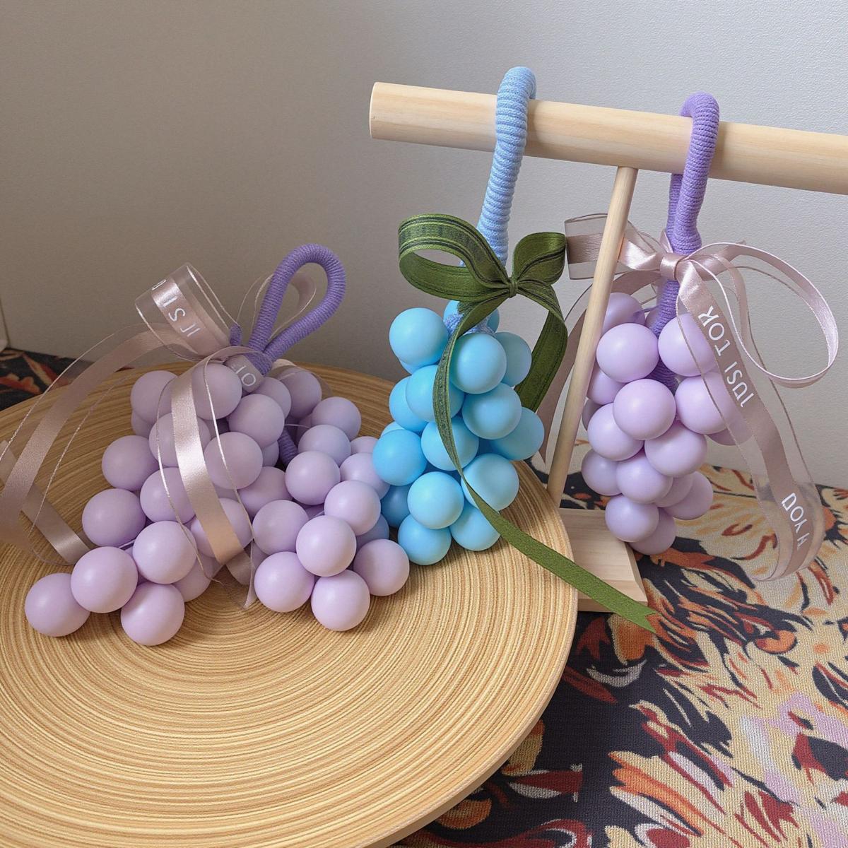 [Mother's Day Gift] 25 Count Grape ClusterHandmade Soap, Gift for Mom and Girlfriend,Plant Ingredients, Natural and Gentle, NaturalFragrance, Bathroom Decor, Aesthetic CuteGift, Comes with Ribbon and Gift Box