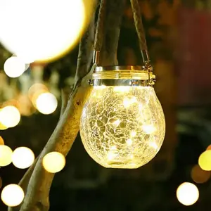Hemp Rope Hanging LED Decorative Light, Romantic Garden Atmosphere Lighting