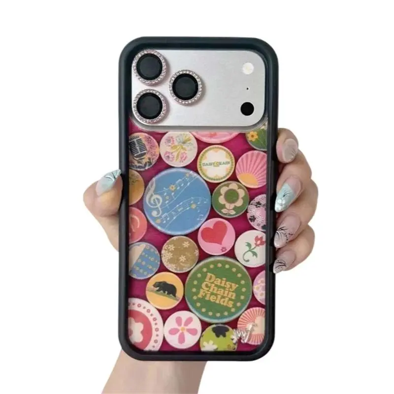 Wildflower ins Daisy Chain Fields Phone Case for iPhone 17 16 15 14 13 12 11 Pro Max Plus WF Olivia Rodrig shockproof Back Cover