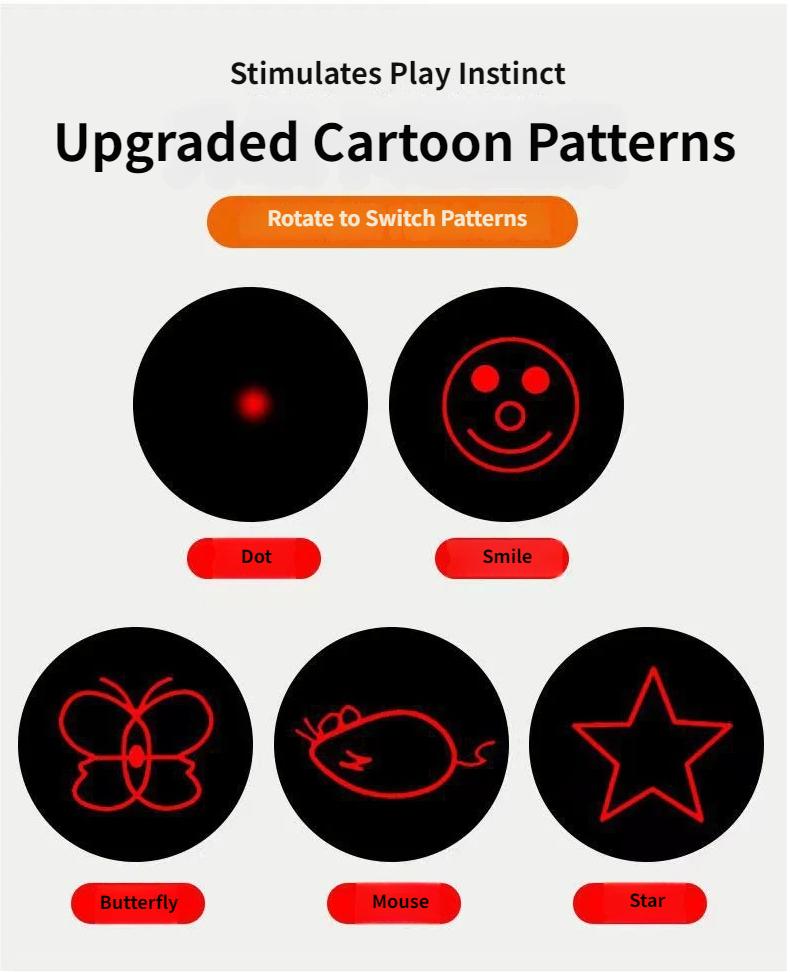 Multi-Function Cat Teaser Wand With Laser & Feather, Rechargeable Interactive Cat Toy With 5 Laser Patterns, Detachable Feather With Bell, Type-C Charging Wand For Indoor Cats, Daily Enrichment Play For Kittens & Adult Cats