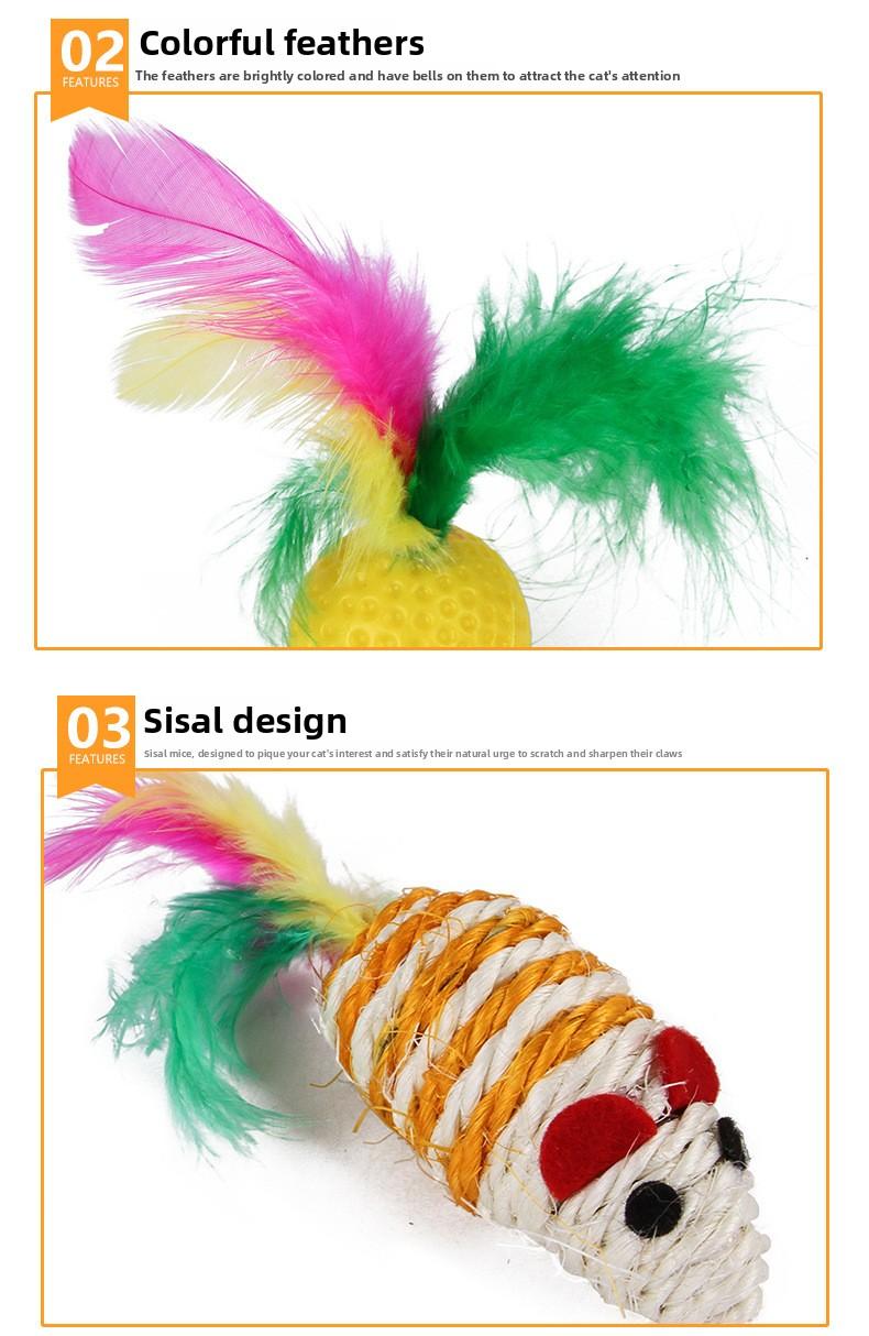 Interactive 21Pcs Cat Toys Kit Collapsible Cat Tunnel Feather Wand Plush Mouse Variety Pack for Indoor Cats Rechargeable Livestock Prod with Flexible Shaft pet stuff dog pepper spray dog bugs detector reverse slow feeder shaped harness silicone k9