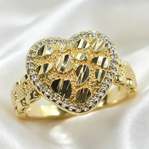 Elegant Heart Zircon Ring for Women, Heart Shaped Ring, Daily Wear, Party Jewelry, Valentine's Day Gift, Christmas Present, Birthday Gift for Girlfriend, Mom, Friend