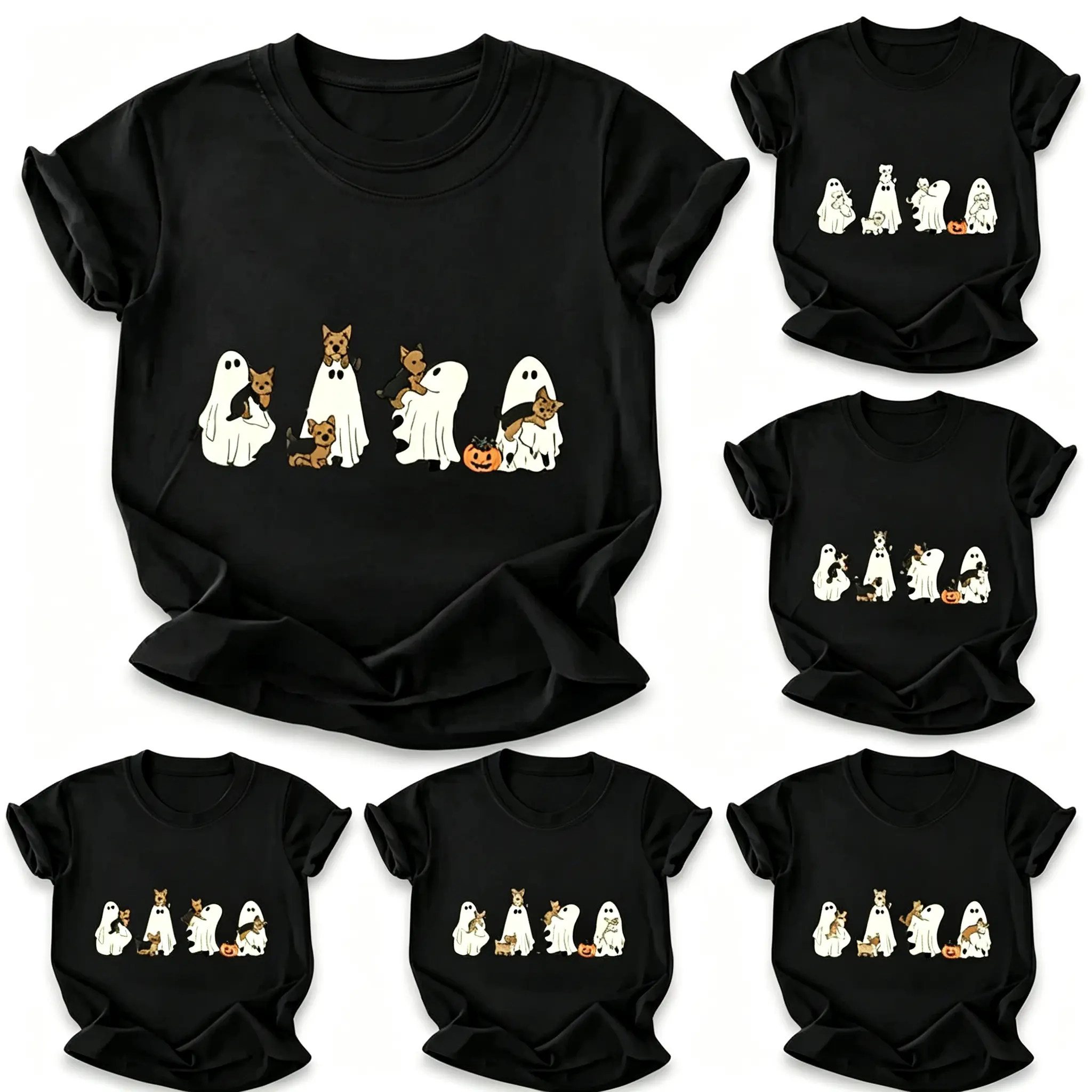 Custom Dog Halloween Shirt, Ghost Boba Tea Funny Dog Gift Tee