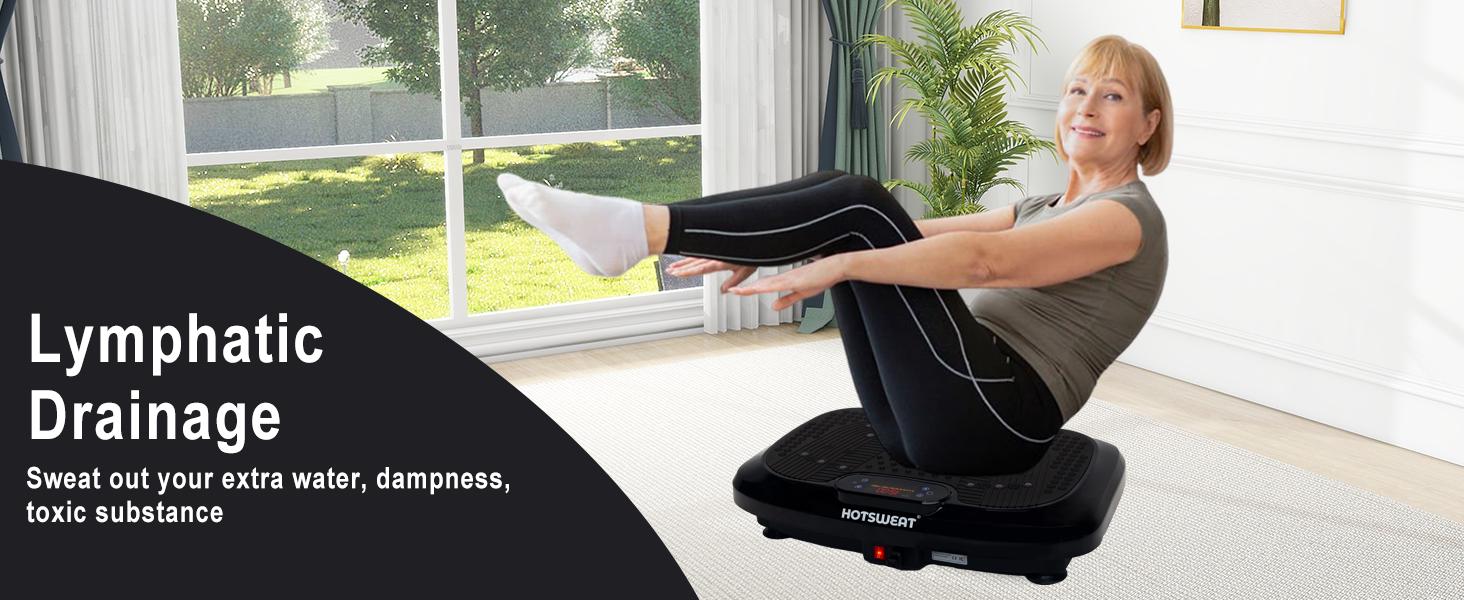 Vibration Plate Exercise Machine for Lymphatic Drainage,Power Plate Vibrating Platform ,Shaker for Weight Loss,Waver Board with 120 Levels for Home Gym
