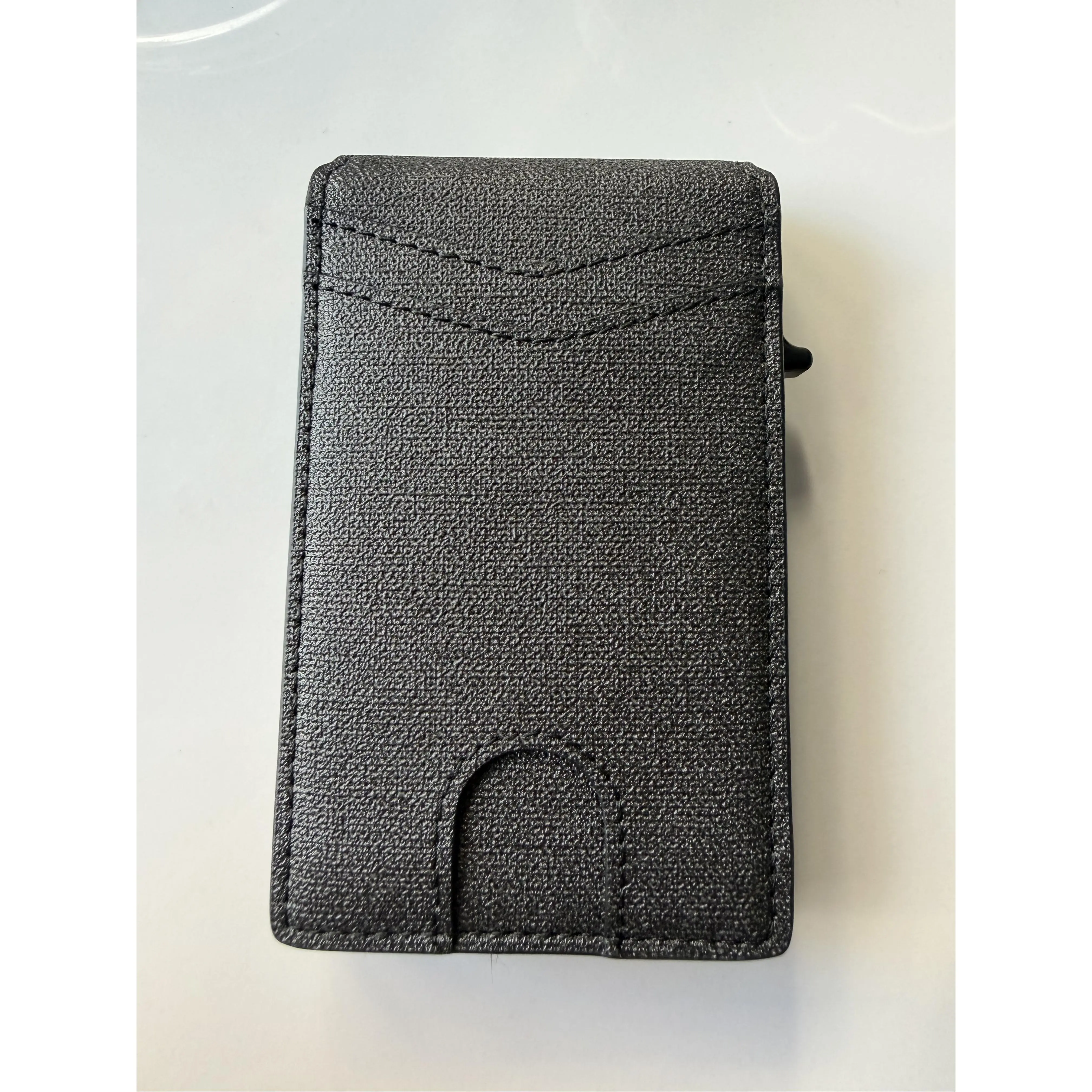 Men's minimalist anti-theft automatic pop-out credit card holder, cardholder wallet
