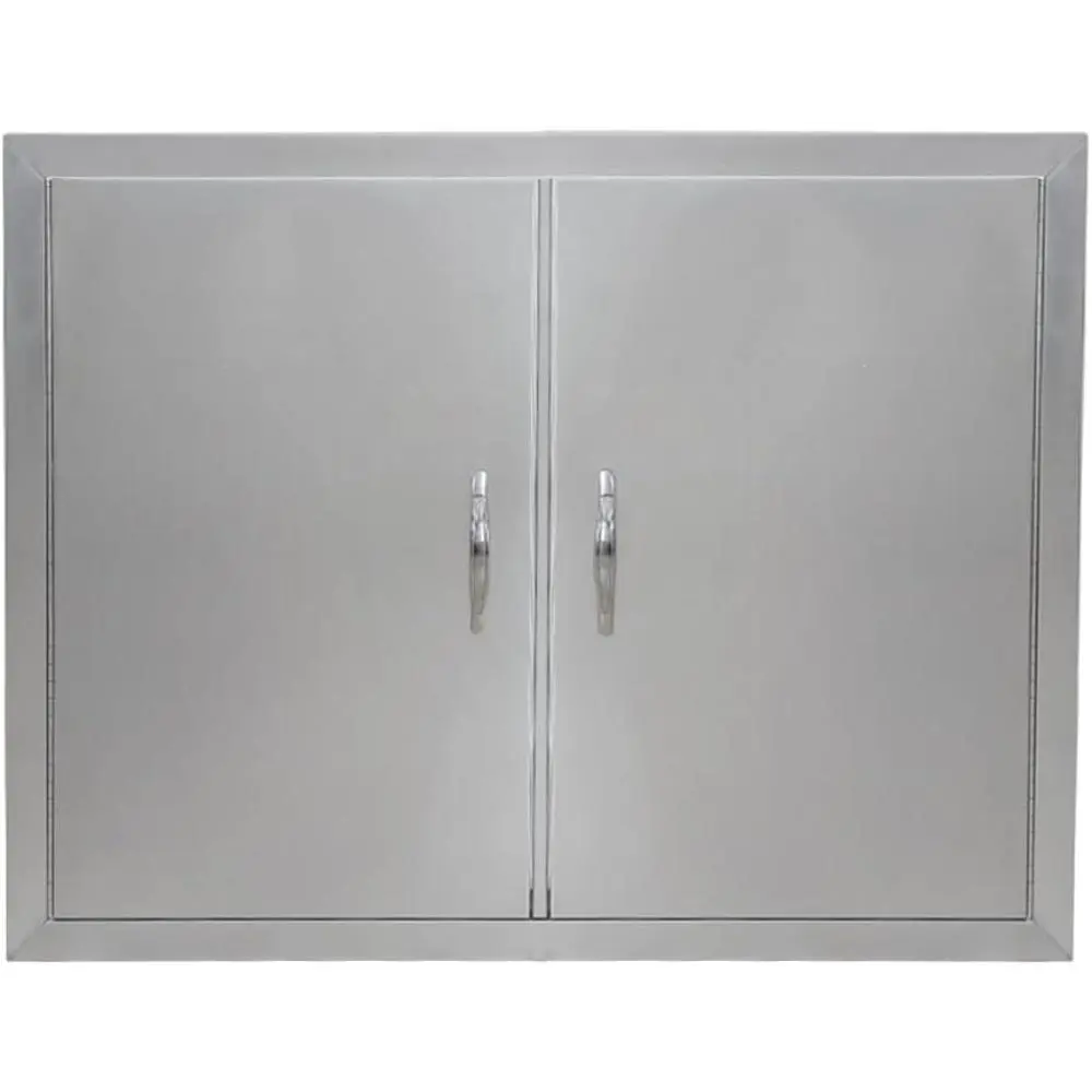 Gaomon Stainless Steel Flush Mount Outdoor Kitchen Door - 30.5W x 21H in, Sealed Top/Bottom, Ample Storage Space, Ideal for BBQ Island & Grilling Station, Access Door