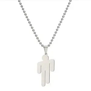 Hip hop billie music legend hiphop  blohsh pendant necklace with ball chain