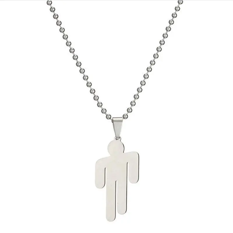 Hip hop billie music legend hiphop  blohsh pendant necklace with ball chain