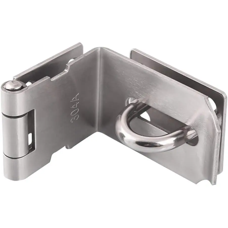4 Inch Door Hasp Latch 90 , Extra Thick Locking Latch Lock