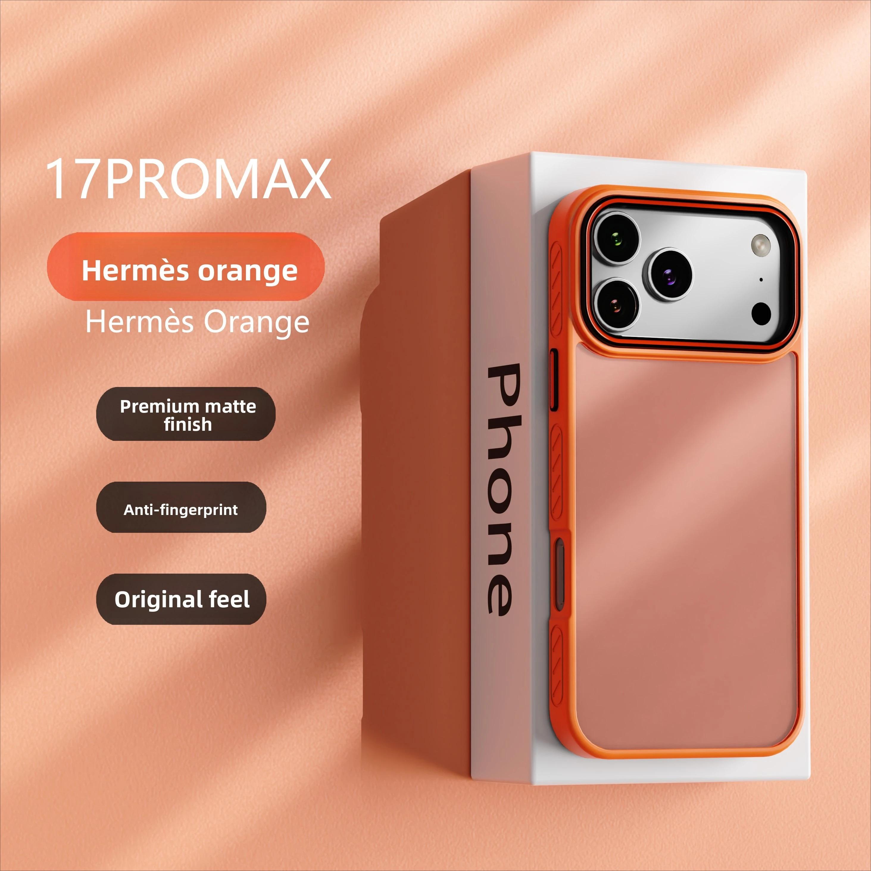 New Matte Transparent Case for IPhone  17 Air 17 16E 16 15 14 13 12 11 Pro Max Lens Protection Shockproof Coque for IPhone 16 Pro Max Cover