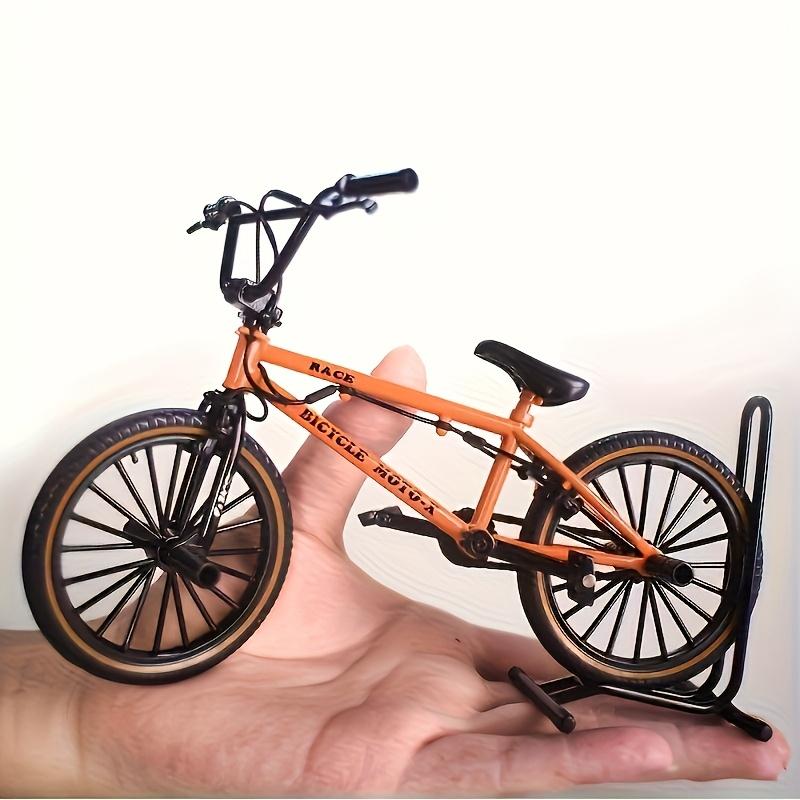 Premium 1/8 scale mini BMX finger bike - cast aluminum alloy, collectible toy for enthusiasts - three colors available