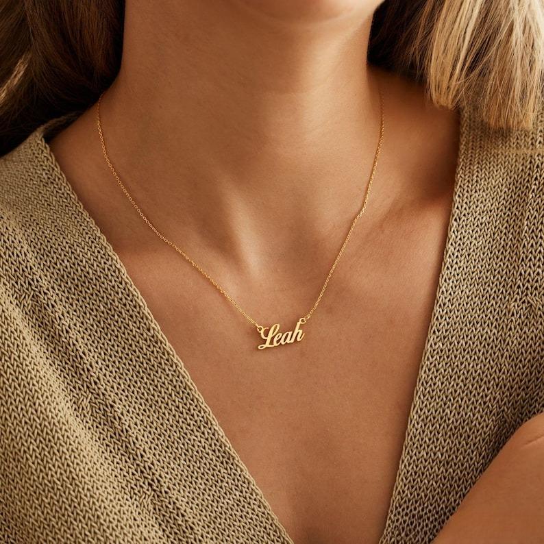 AS826 Personalized Custom Name Pendant Stainless Steel DIY Necklace Gifts for Family, Friends and Lovers