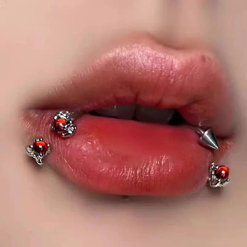 EVISPOL 16G Stianless Steel Dragon Claw Labrat Lip Rings for Women C Shaped Cartilage Tragus Daith Helix Piercing Jewelry