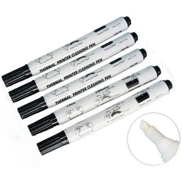 Thermal Printer Cleaning Pen Printhead Cleaner Kit for   Sheet Print   Cleaning Card Printer, Pack of 5