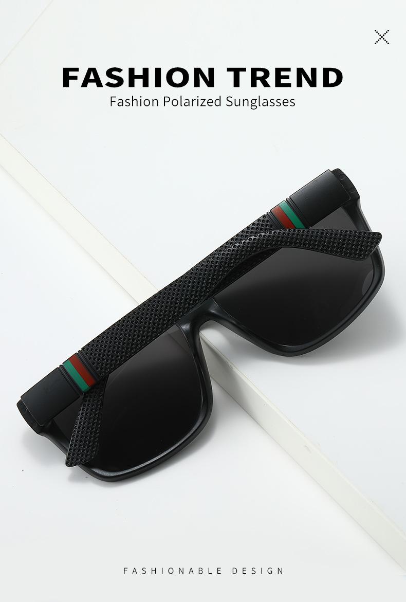 Fashion Oversized Polarized Sunglasses Men Women Luxury Driving Fishing Travel Vintage Square Sun Glasses For Man UV400 Eyewear