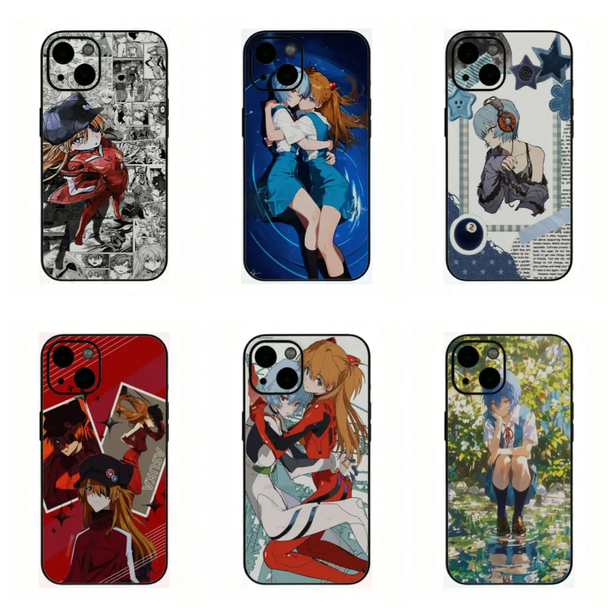 Evangelion Anime Art Phone Cases for iPhone 17 Pro Max/Pro/Air, 16 Plus, 15-12 & Samsung Galaxy S26-S22 - High Detail, Shock-Absorbing, Anti-Drop, Lightweight Mobile Phone Accessories, Protective
