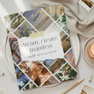 Inspirational Vision Board Book - Complete Supplies Kit to Unleash Your Dreams Goals with Motivational Pictures Quotes & Clip Art Perfect for Achieving Success in All Areas of Your Life