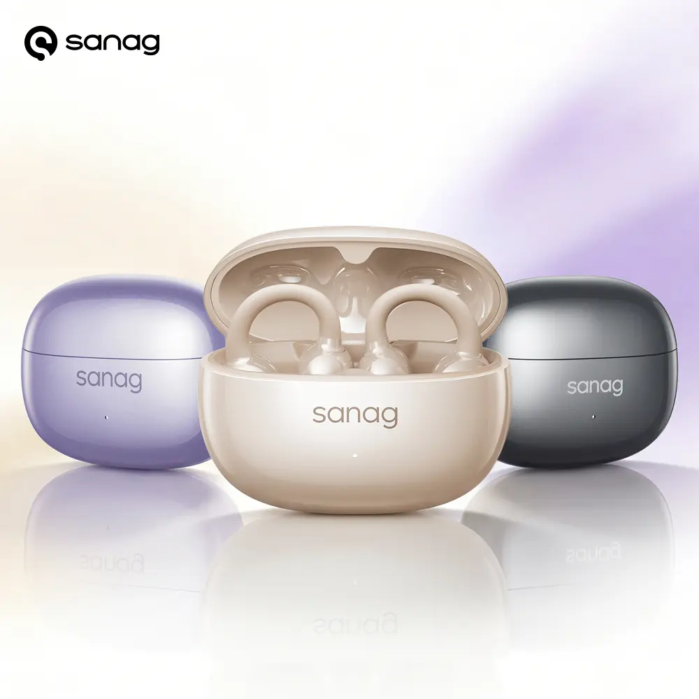sanag Z60S Wireless Bluetooth Earbuds HiFi audio Open Ear Perfect for Sport &Running&Daliy Work HiFi Sound Open Design Headphones Clip-on Headset Top Affordable Open-Ear Design Headset Earclips Bluetooth 5.4 Low Latency Gaming Daily Commute
