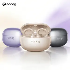 sanag Z60S Wireless Bluetooth Earbuds HiFi audio Open Ear Perfect for Sport &Running&Daliy Work HiFi Sound Open Design Headphones Clip-on Headset Top Affordable Open-Ear Design Headset Earclips Bluetooth 5.4 Low Latency Gaming Daily Commute